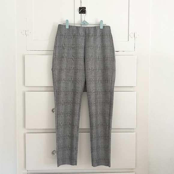 ZARA Plaid Pull-On Leggings/Pants NWT Size Large - Picture 2 of 7